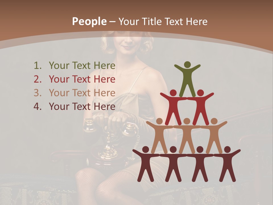 Female Make Up Woman PowerPoint Template