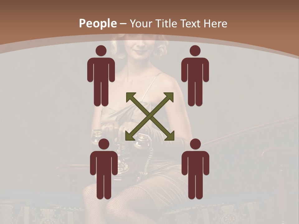 Female Make Up Woman PowerPoint Template