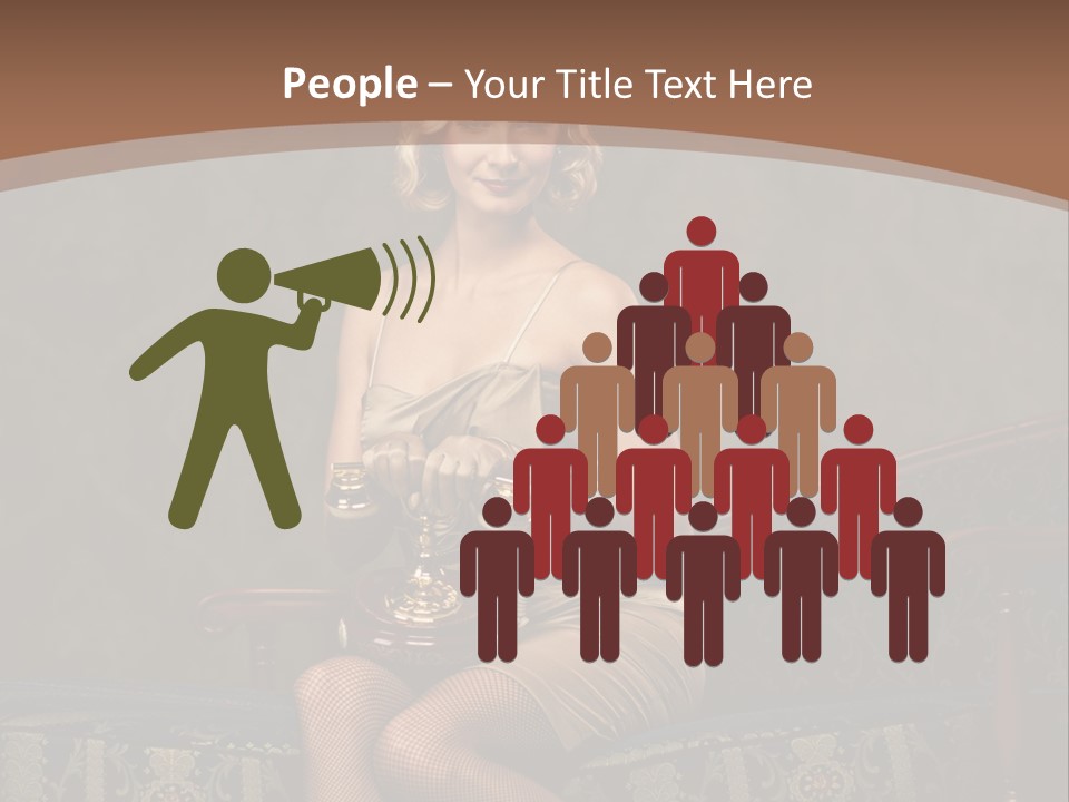 Female Make Up Woman PowerPoint Template