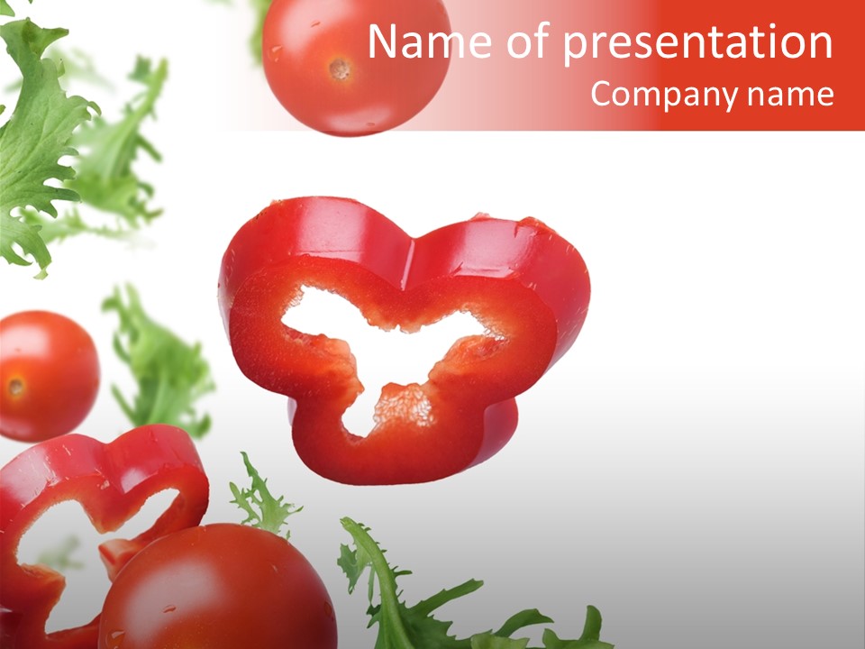 Leaf Vegetarian Cuisine PowerPoint Template