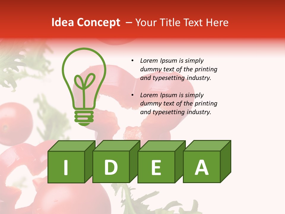 Leaf Vegetarian Cuisine PowerPoint Template