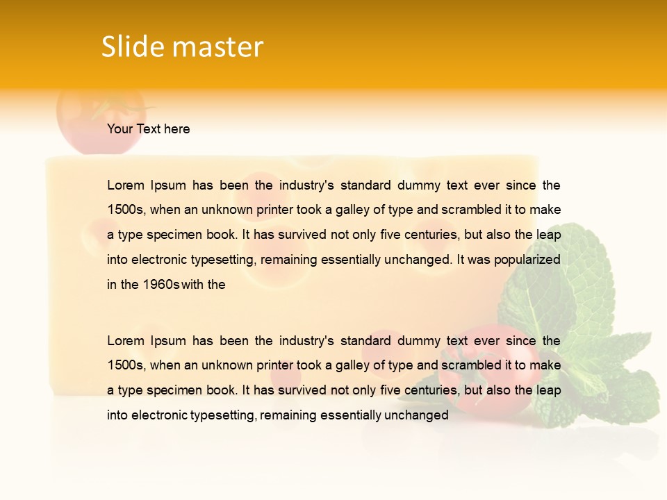 Leaf Product Still Life PowerPoint Template