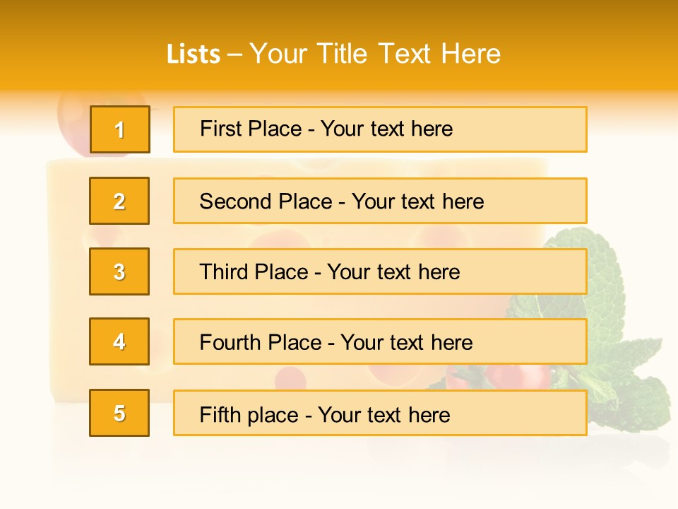 Leaf Product Still Life PowerPoint Template