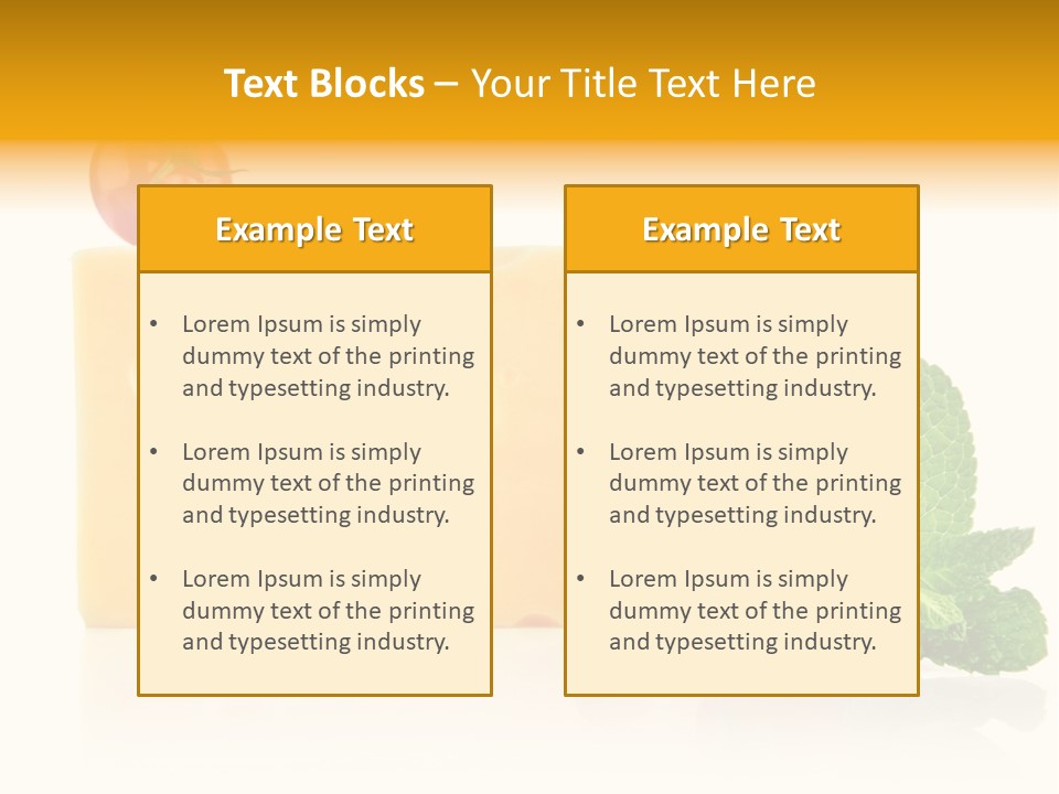 Leaf Product Still Life PowerPoint Template