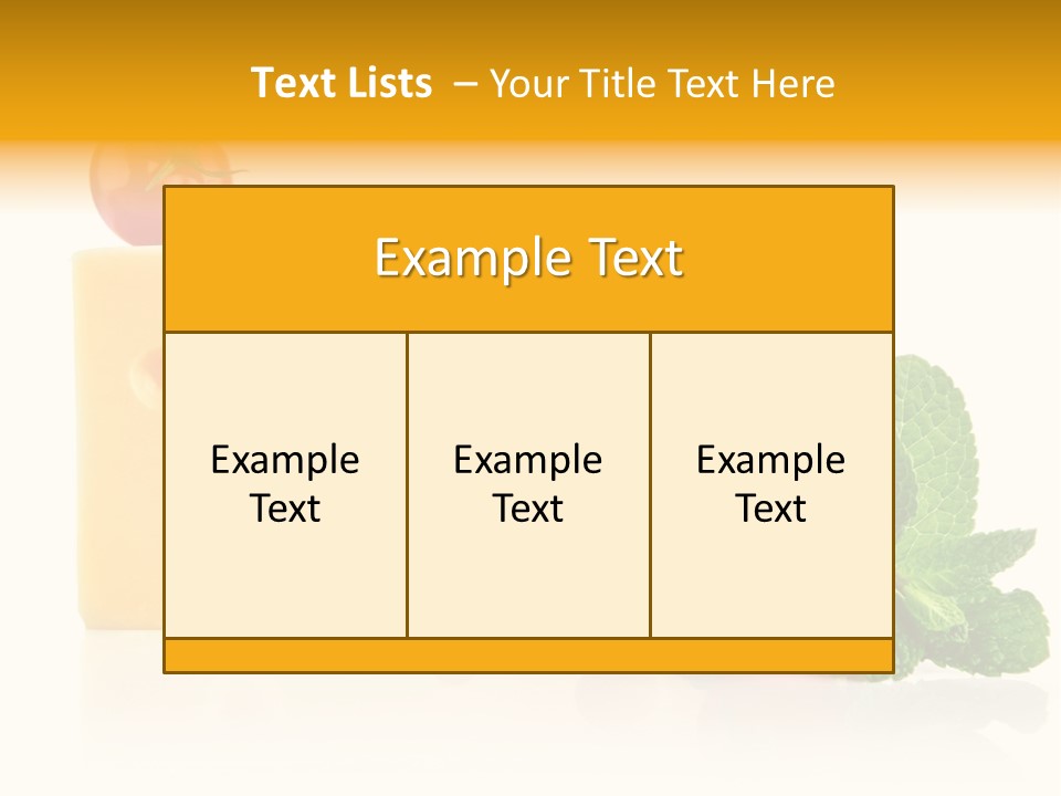 Leaf Product Still Life PowerPoint Template