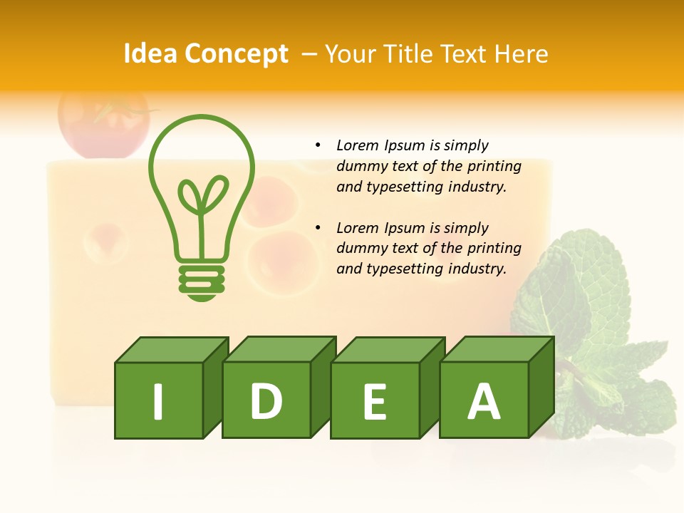 Leaf Product Still Life PowerPoint Template