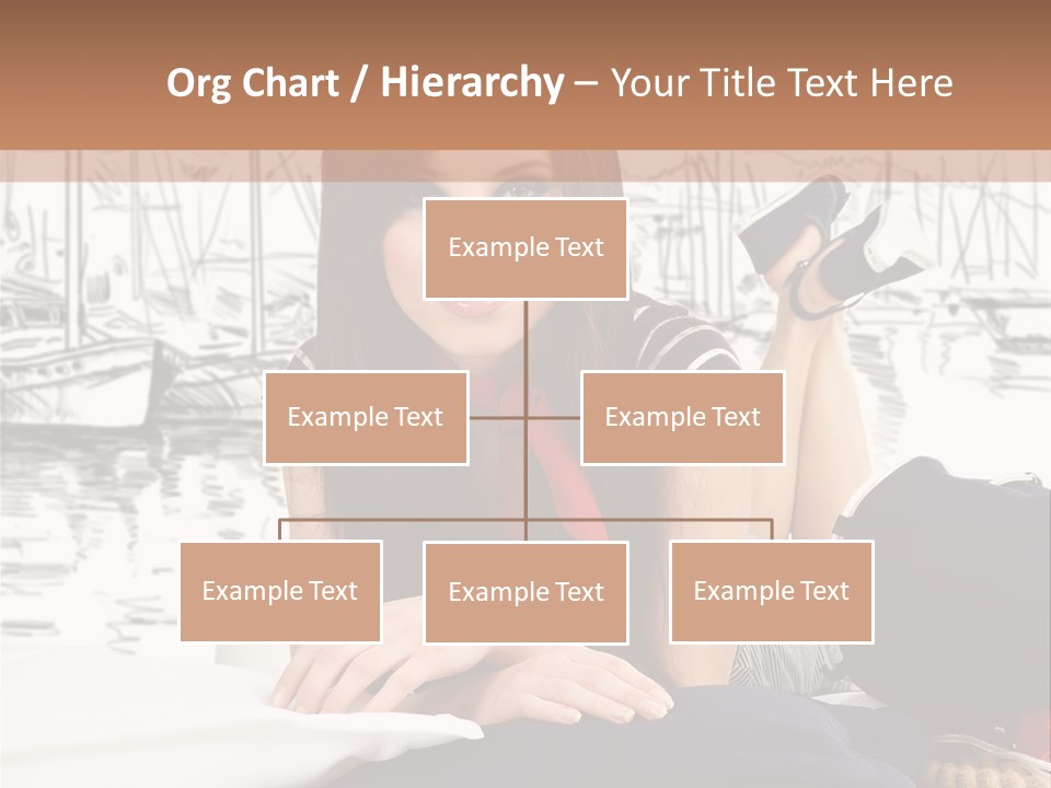 Natural Pose European PowerPoint Template