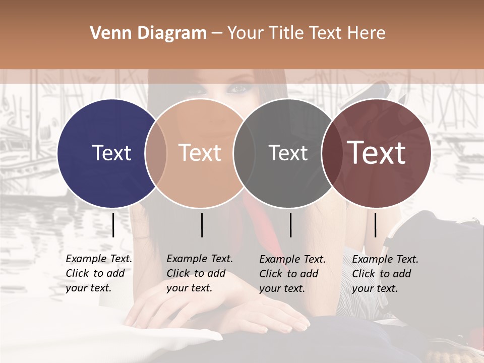 Natural Pose European PowerPoint Template