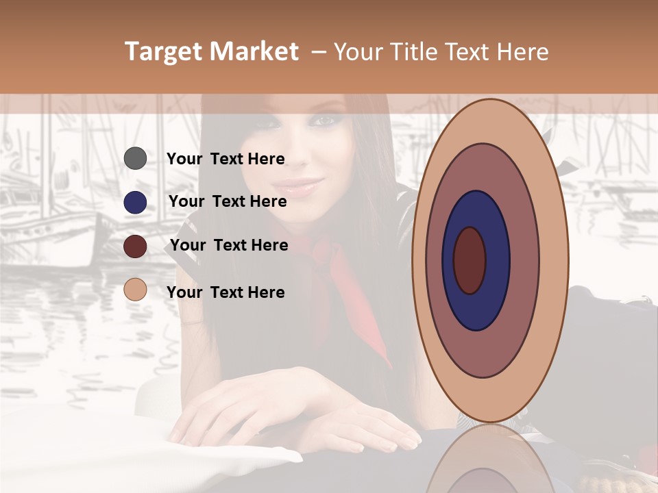 Natural Pose European PowerPoint Template