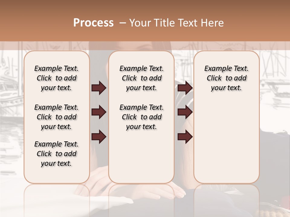 Natural Pose European PowerPoint Template