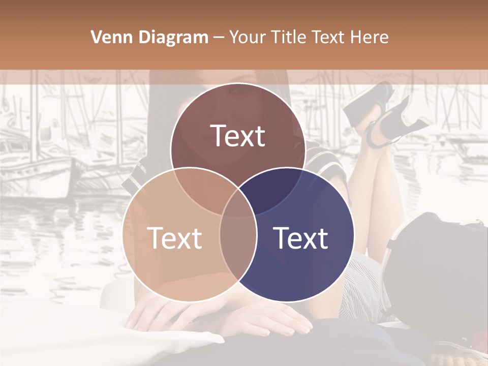 Natural Pose European PowerPoint Template