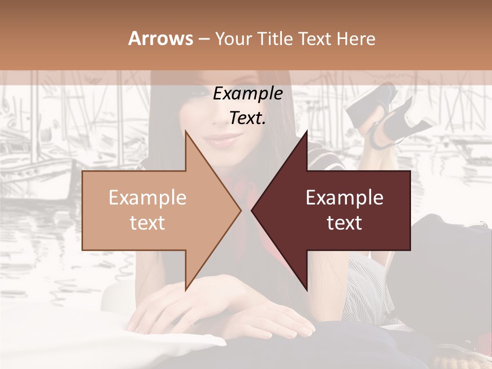 Natural Pose European PowerPoint Template