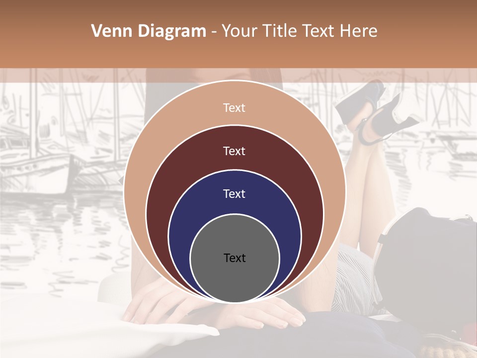 Natural Pose European PowerPoint Template