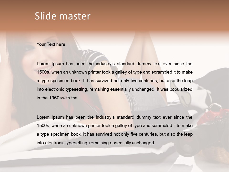 Sea Girl Lifestyle PowerPoint Template