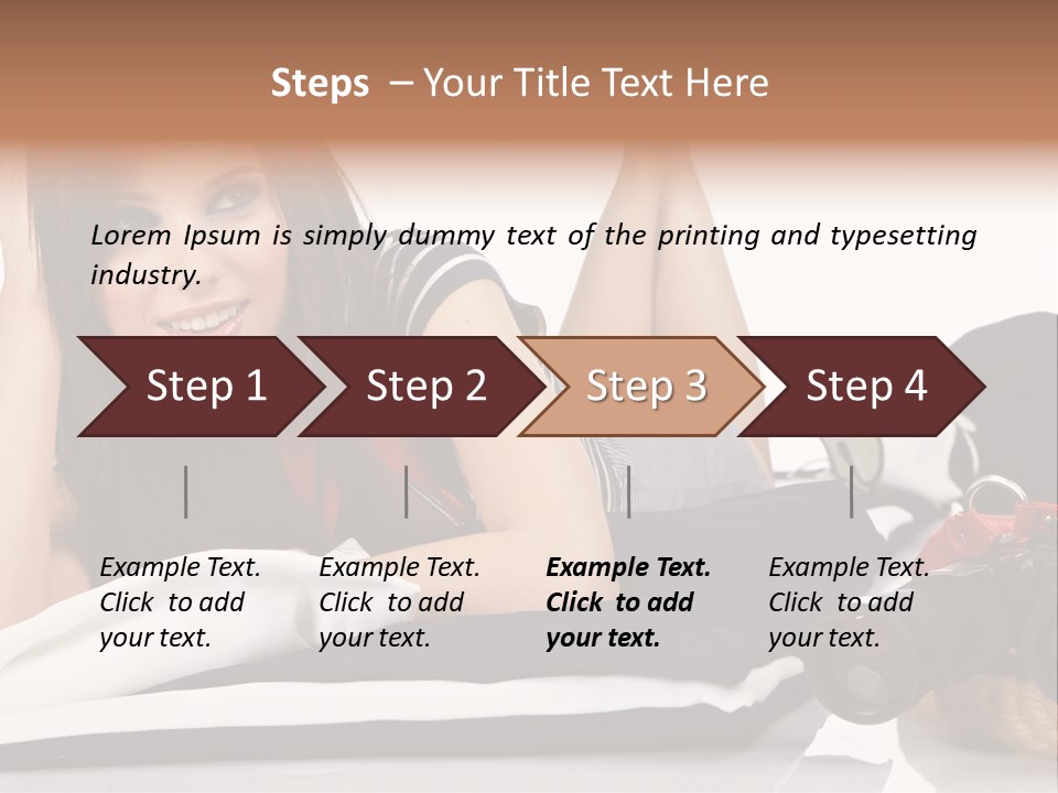 Sea Girl Lifestyle PowerPoint Template