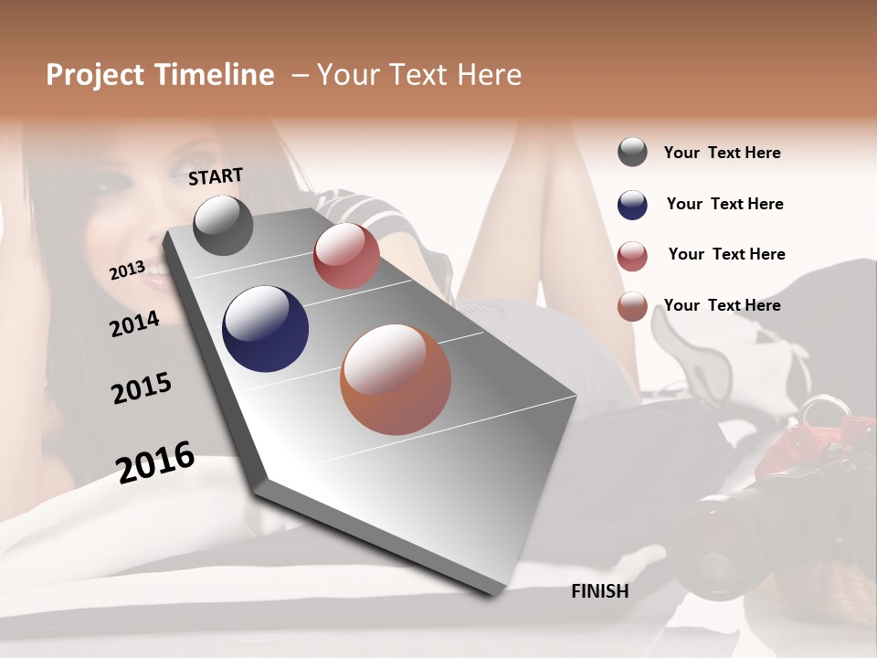 Sea Girl Lifestyle PowerPoint Template