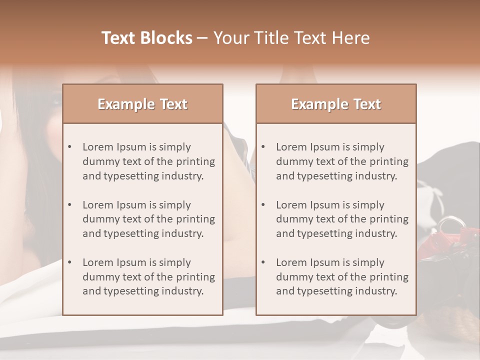 Sea Girl Lifestyle PowerPoint Template