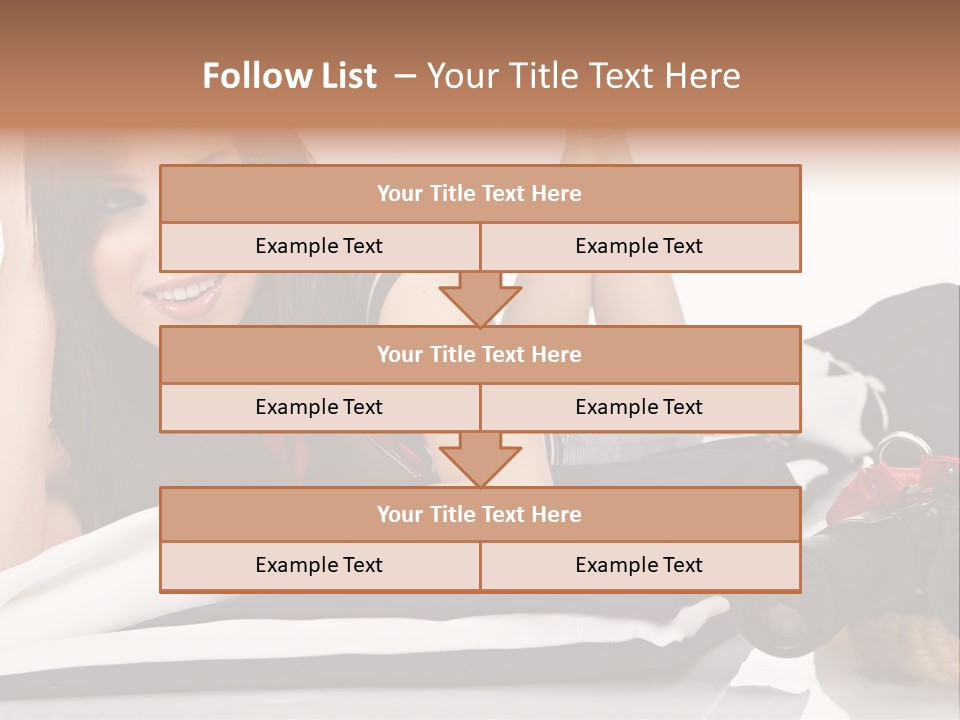 Sea Girl Lifestyle PowerPoint Template