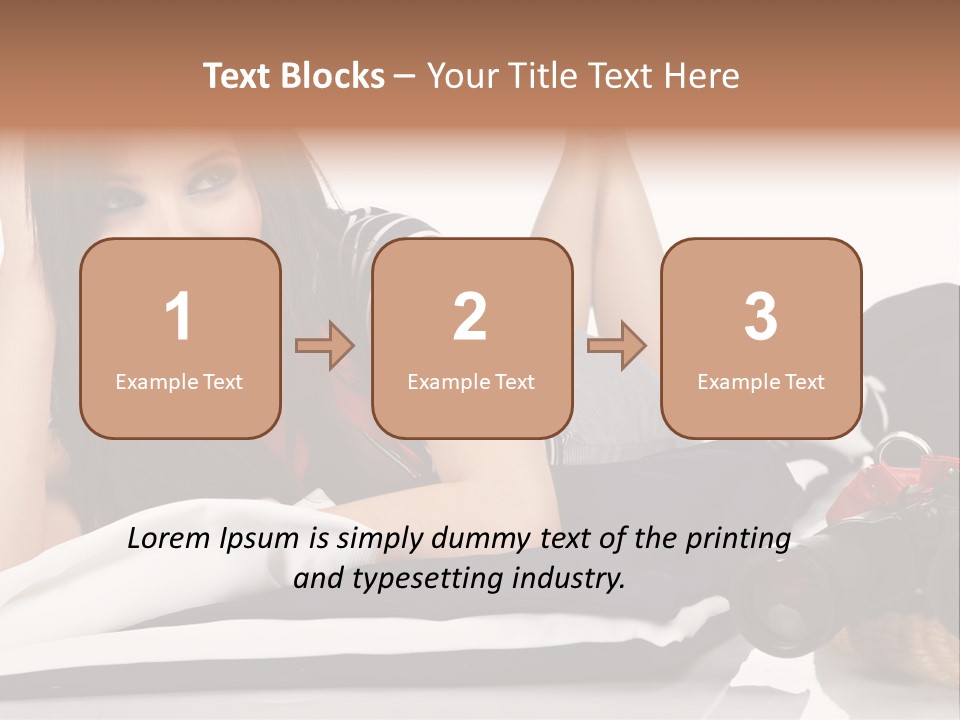 Sea Girl Lifestyle PowerPoint Template