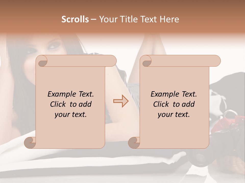 Sea Girl Lifestyle PowerPoint Template