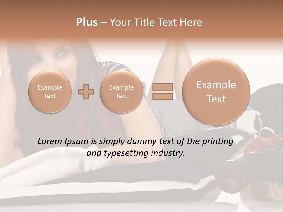 Sea Girl Lifestyle PowerPoint Template