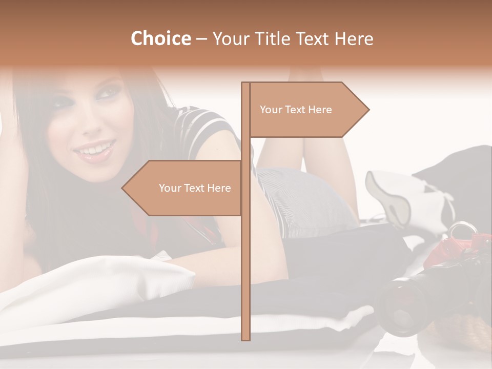 Sea Girl Lifestyle PowerPoint Template