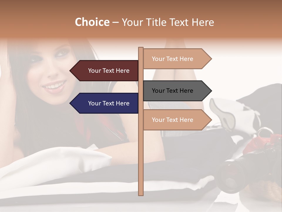 Sea Girl Lifestyle PowerPoint Template