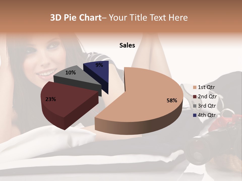 Sea Girl Lifestyle PowerPoint Template