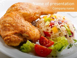 Tasty Roast White PowerPoint Template