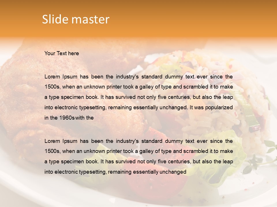 Tasty Roast White PowerPoint Template