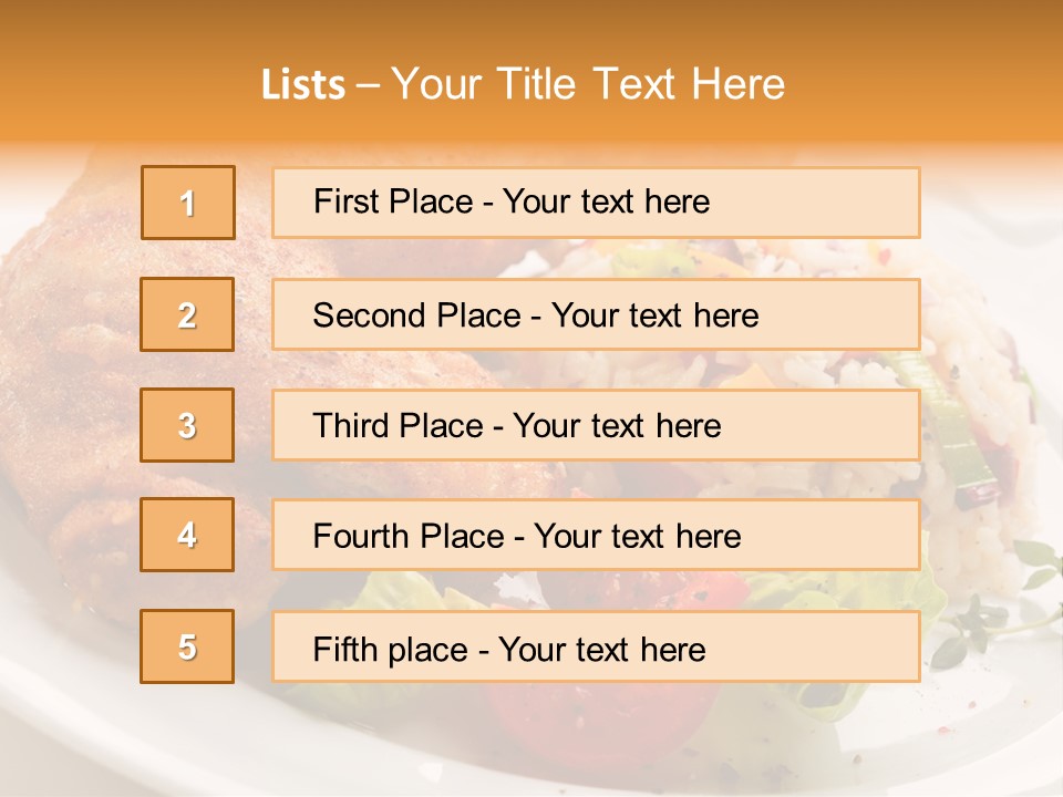 Tasty Roast White PowerPoint Template