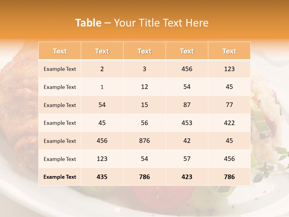 Tasty Roast White PowerPoint Template