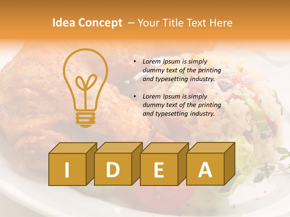 Tasty Roast White PowerPoint Template