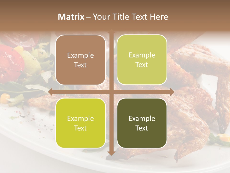 Condiment White Meat PowerPoint Template