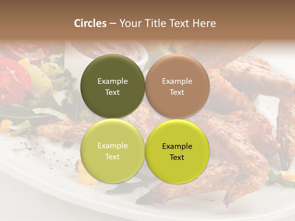 Condiment White Meat PowerPoint Template