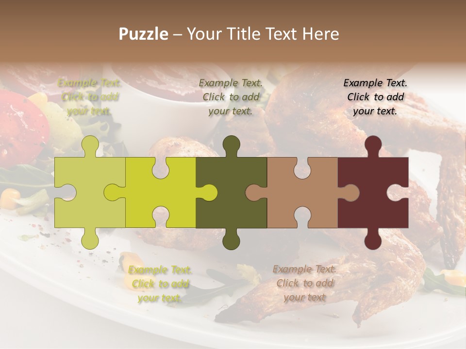 Condiment White Meat PowerPoint Template