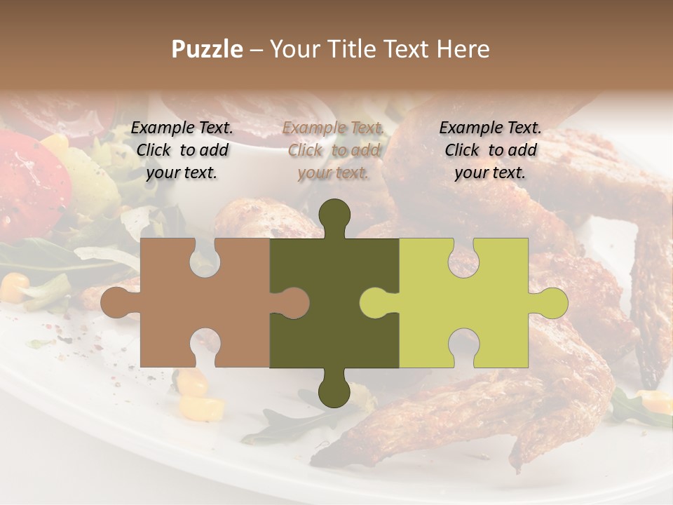 Condiment White Meat PowerPoint Template
