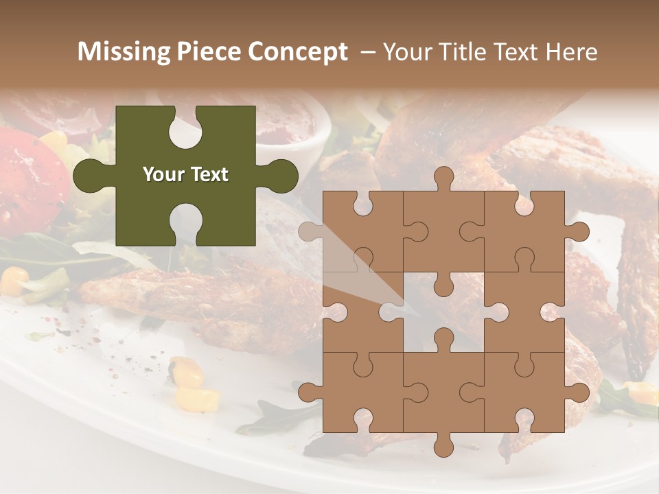 Condiment White Meat PowerPoint Template