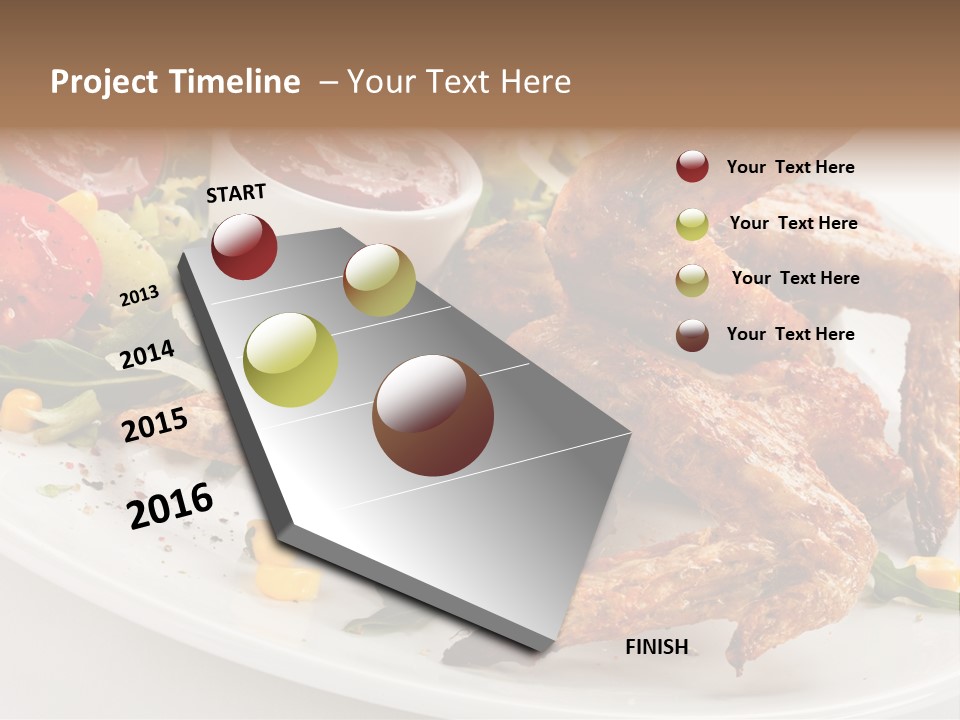 Condiment White Meat PowerPoint Template