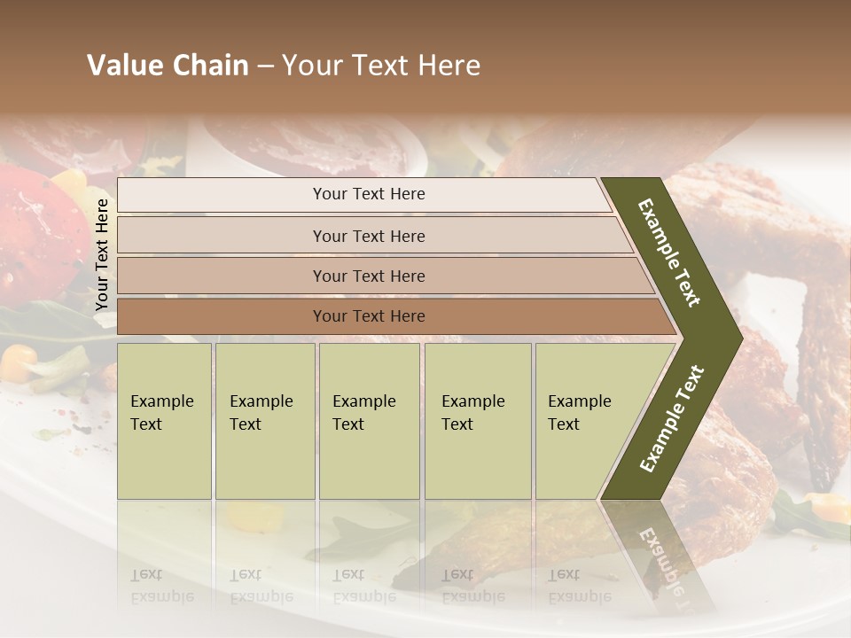 Condiment White Meat PowerPoint Template