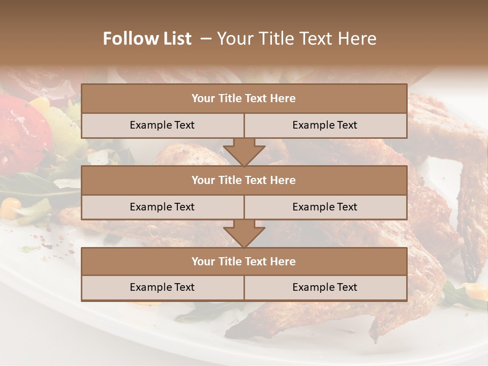 Condiment White Meat PowerPoint Template