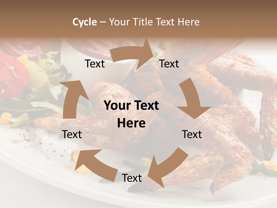Condiment White Meat PowerPoint Template