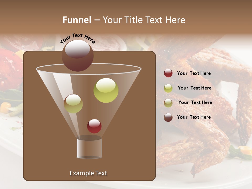 Condiment White Meat PowerPoint Template