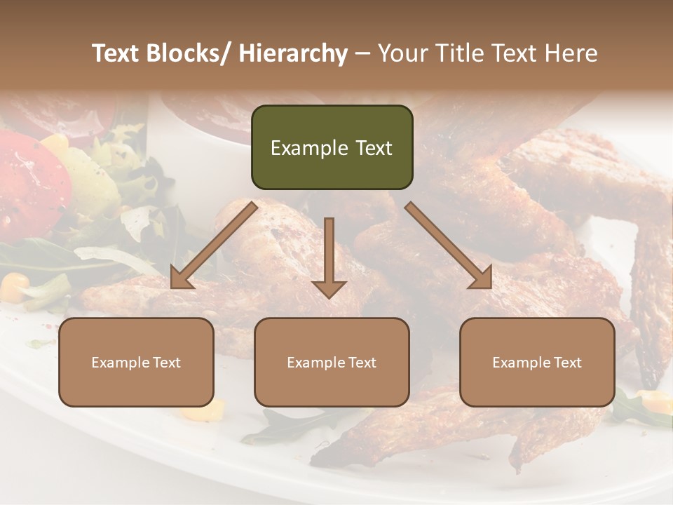 Condiment White Meat PowerPoint Template