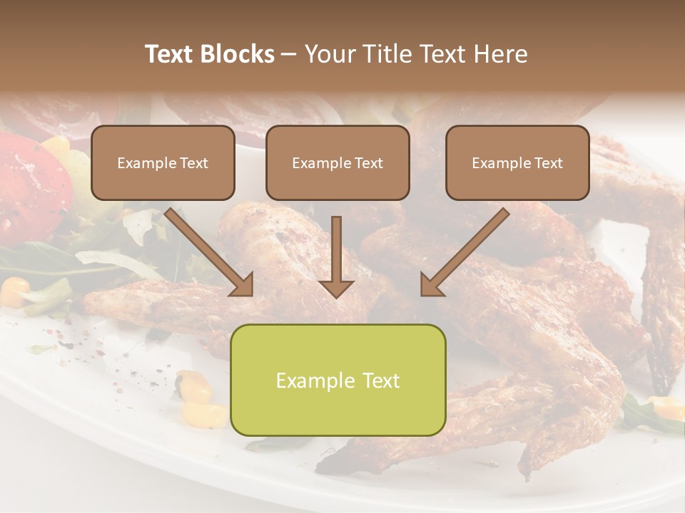 Condiment White Meat PowerPoint Template