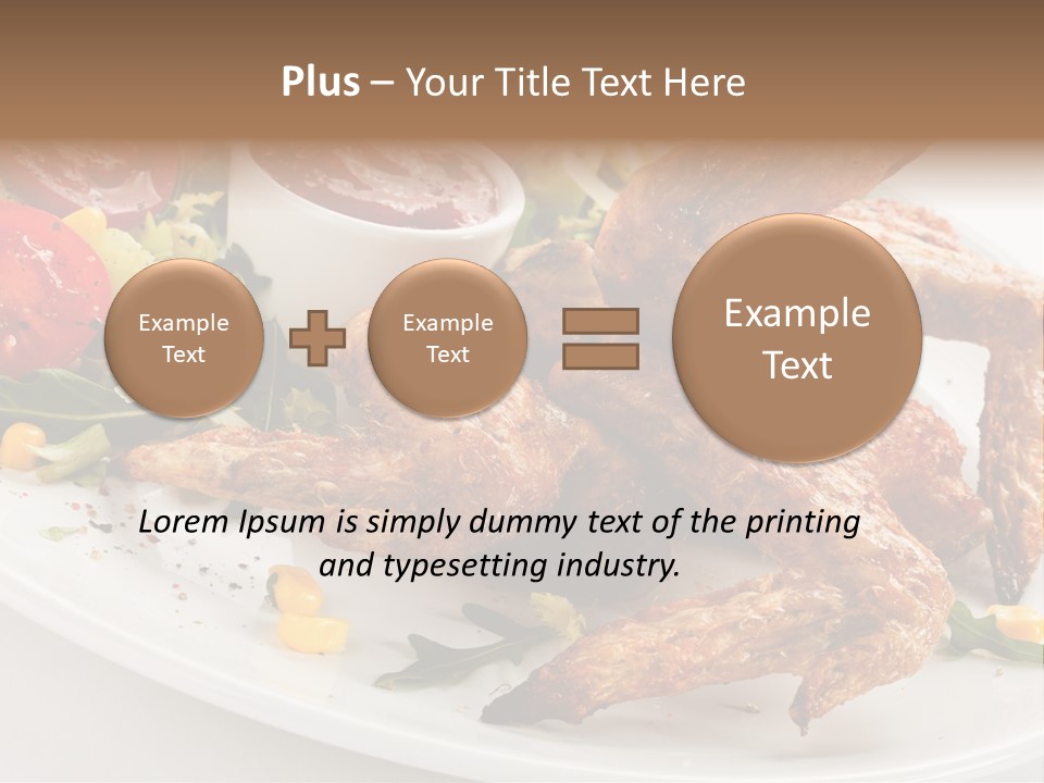Condiment White Meat PowerPoint Template
