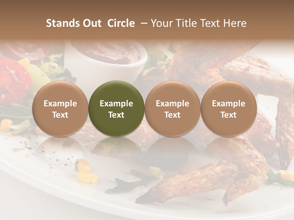 Condiment White Meat PowerPoint Template