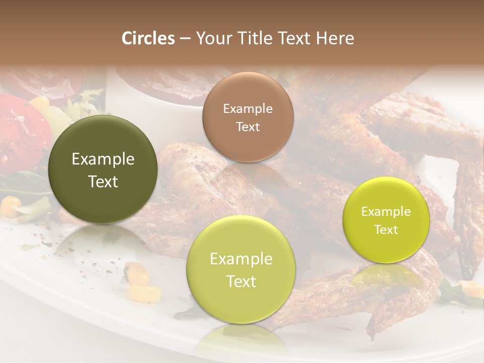 Condiment White Meat PowerPoint Template