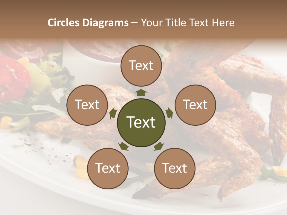 Condiment White Meat PowerPoint Template