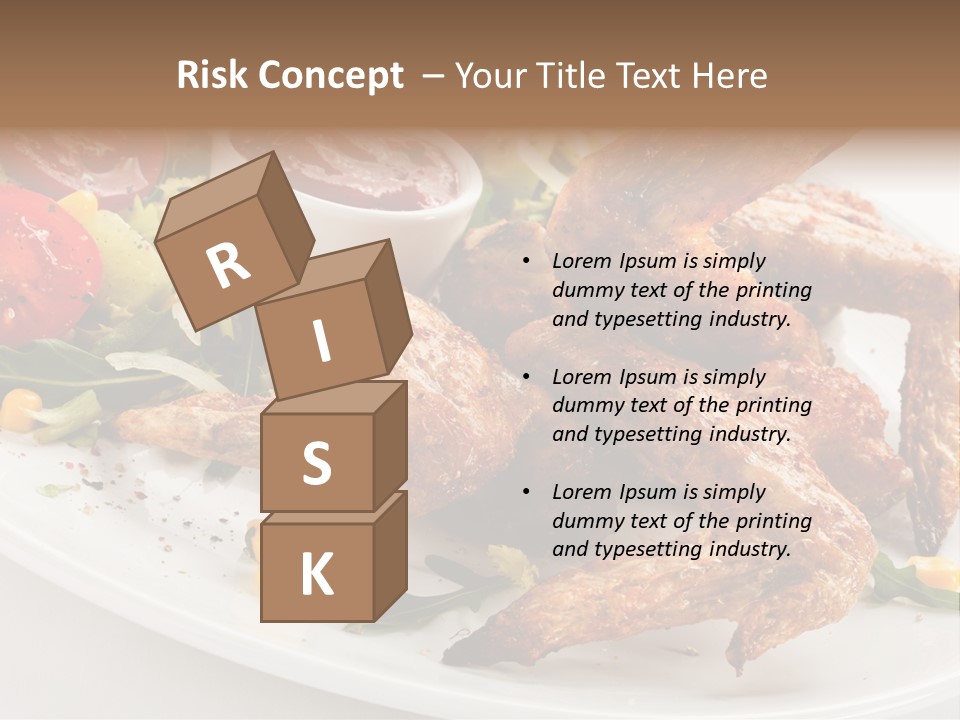 Condiment White Meat PowerPoint Template